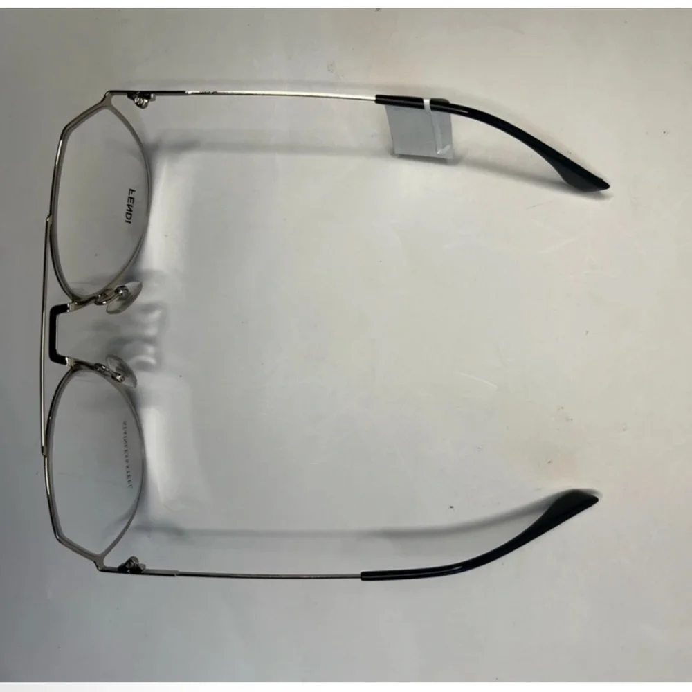Brand New Authentic Fendi FF 0329 Eyeglasses 3YG Silver 53mm‎ Frame FF0329
